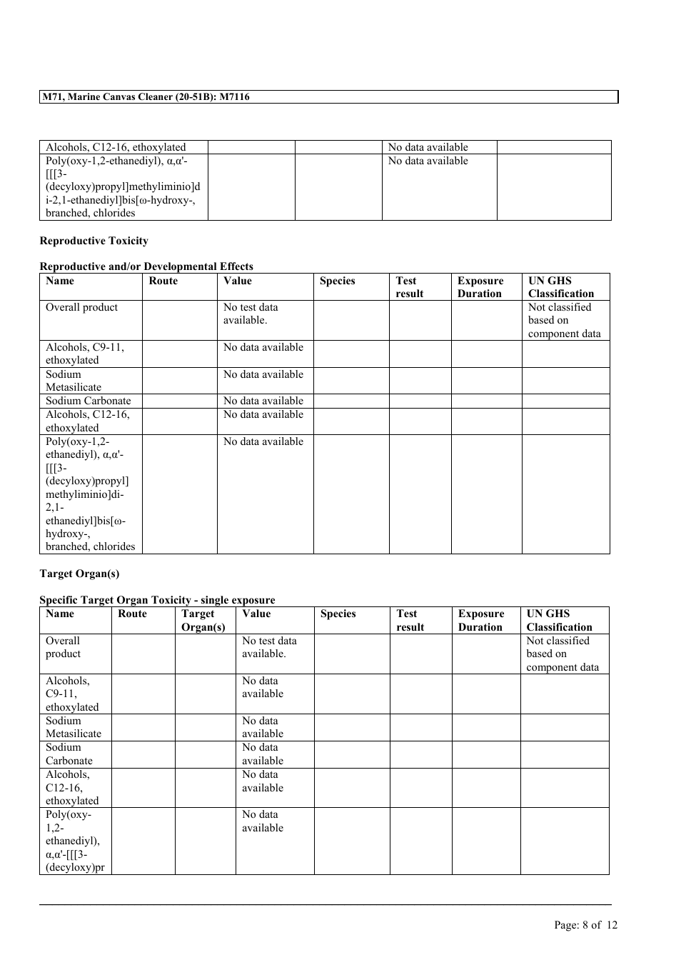 MEGUIAR'S M71 User Manual | Page 8 / 12