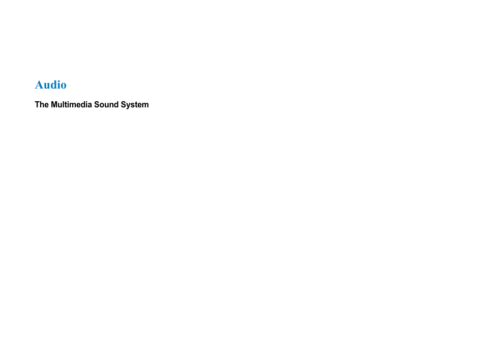 Audio | AVERATEC 2700 Series User Manual | Page 45 / 78