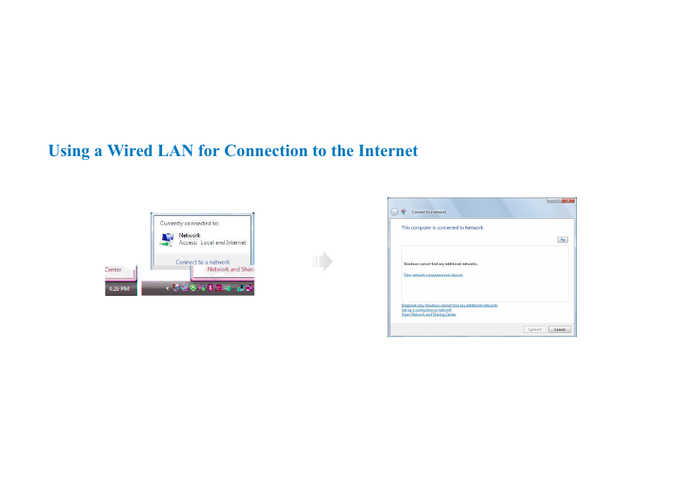 Using a wired lan for connection to the internet | AVERATEC 2700 Series User Manual | Page 48 / 78