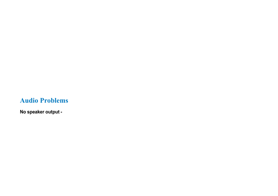 Audio problems | AVERATEC 2700 Series User Manual | Page 63 / 78