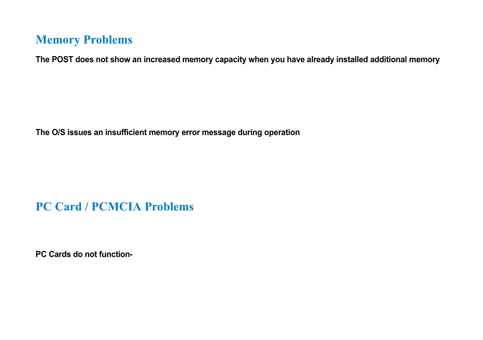 Pc card / pcmcia problems | AVERATEC 2700 Series User Manual | Page 69 / 78