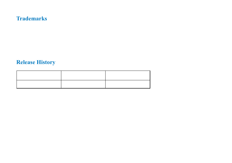 Trademarks, Release history | AVERATEC 2700 Series User Manual | Page 8 / 78