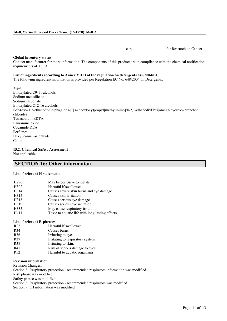 MEGUIAR'S M68 User Manual | Page 11 / 13