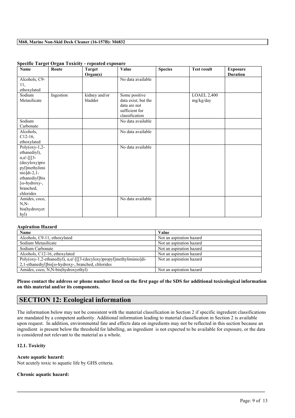 MEGUIAR'S M68 User Manual | Page 9 / 13