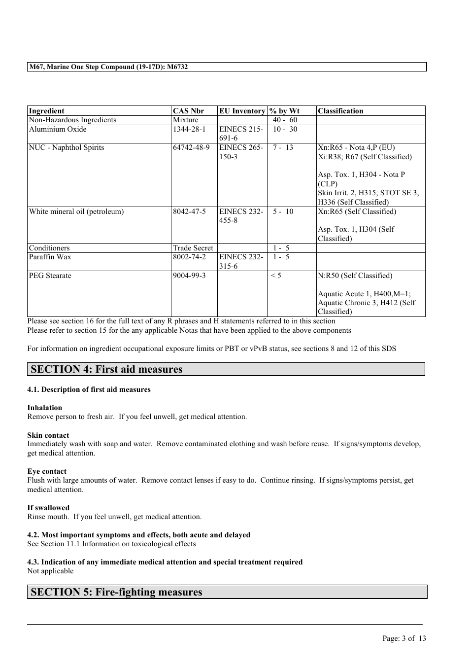 MEGUIAR'S M67 User Manual | Page 3 / 13