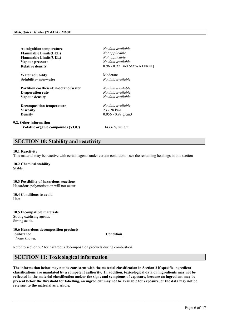 MEGUIAR'S M66 User Manual | Page 6 / 17