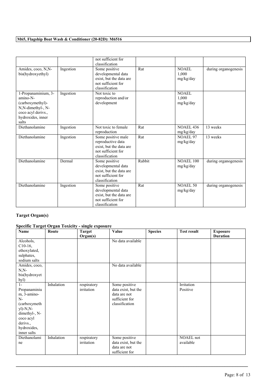 MEGUIAR'S M65 User Manual | Page 8 / 13