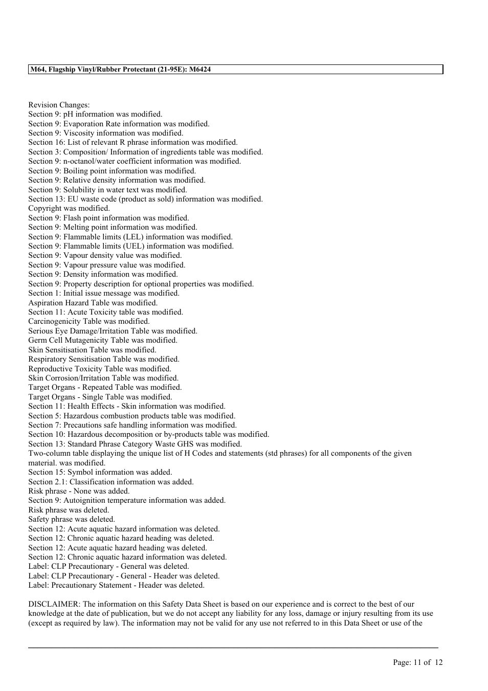 MEGUIAR'S M64 User Manual | Page 11 / 12