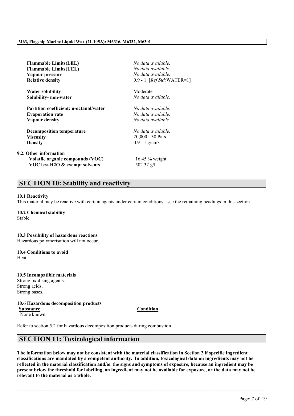 MEGUIAR'S M63 User Manual | Page 7 / 19