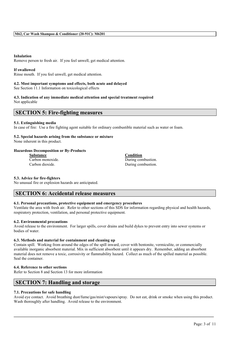 MEGUIAR'S M62 User Manual | Page 3 / 11