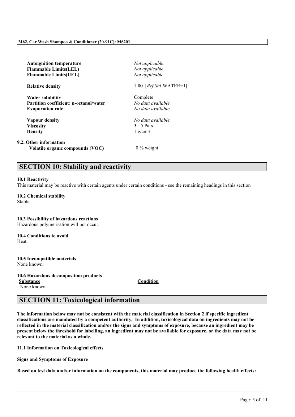 MEGUIAR'S M62 User Manual | Page 5 / 11