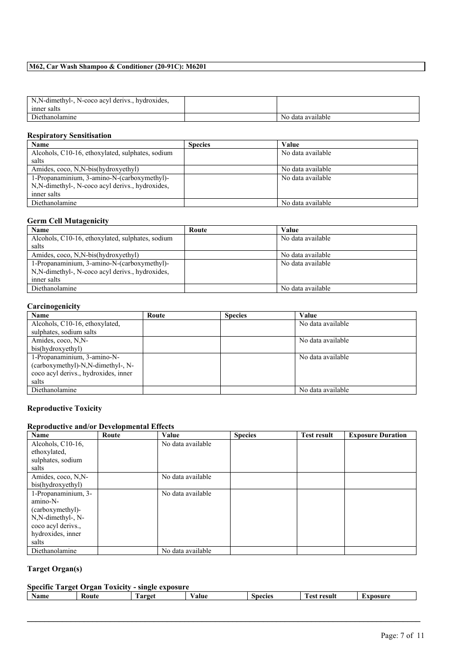 MEGUIAR'S M62 User Manual | Page 7 / 11