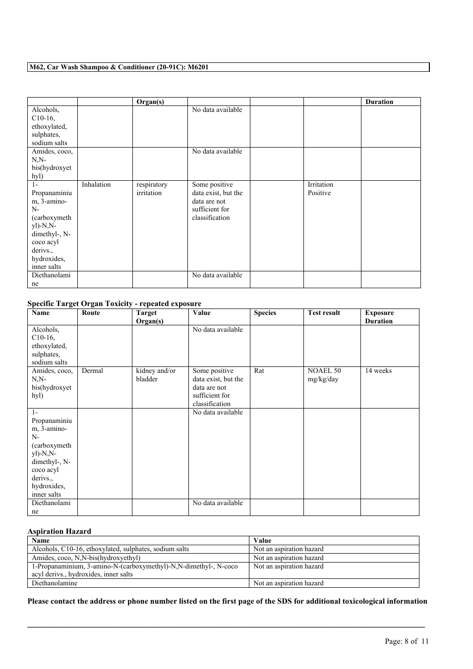 MEGUIAR'S M62 User Manual | Page 8 / 11