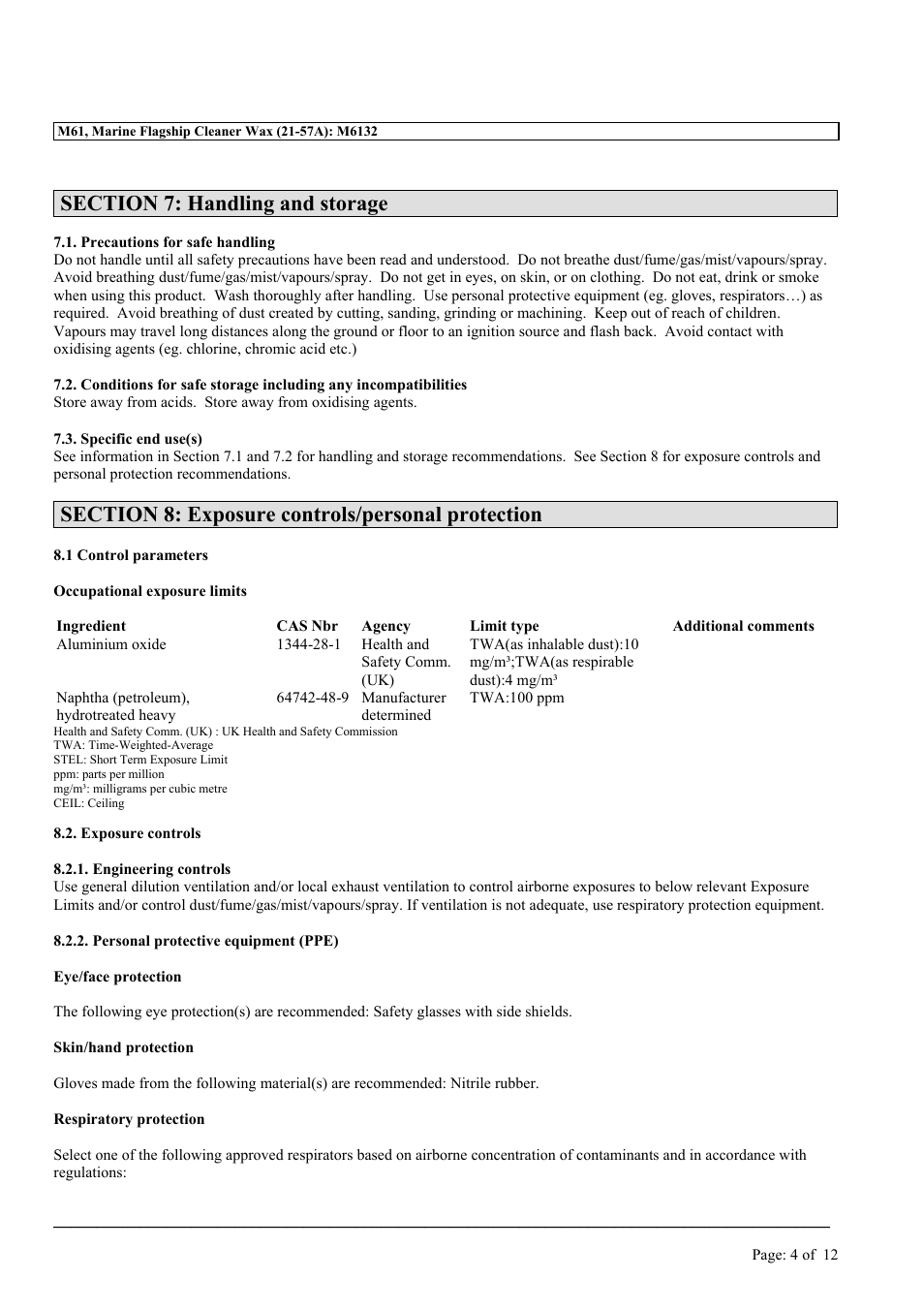 MEGUIAR'S M61 User Manual | Page 4 / 12