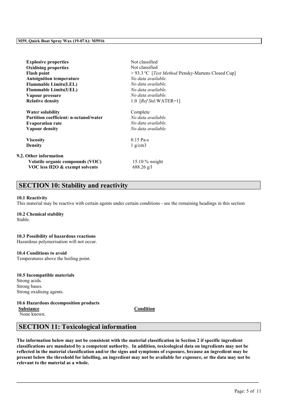 MEGUIAR'S M59 User Manual | Page 5 / 11