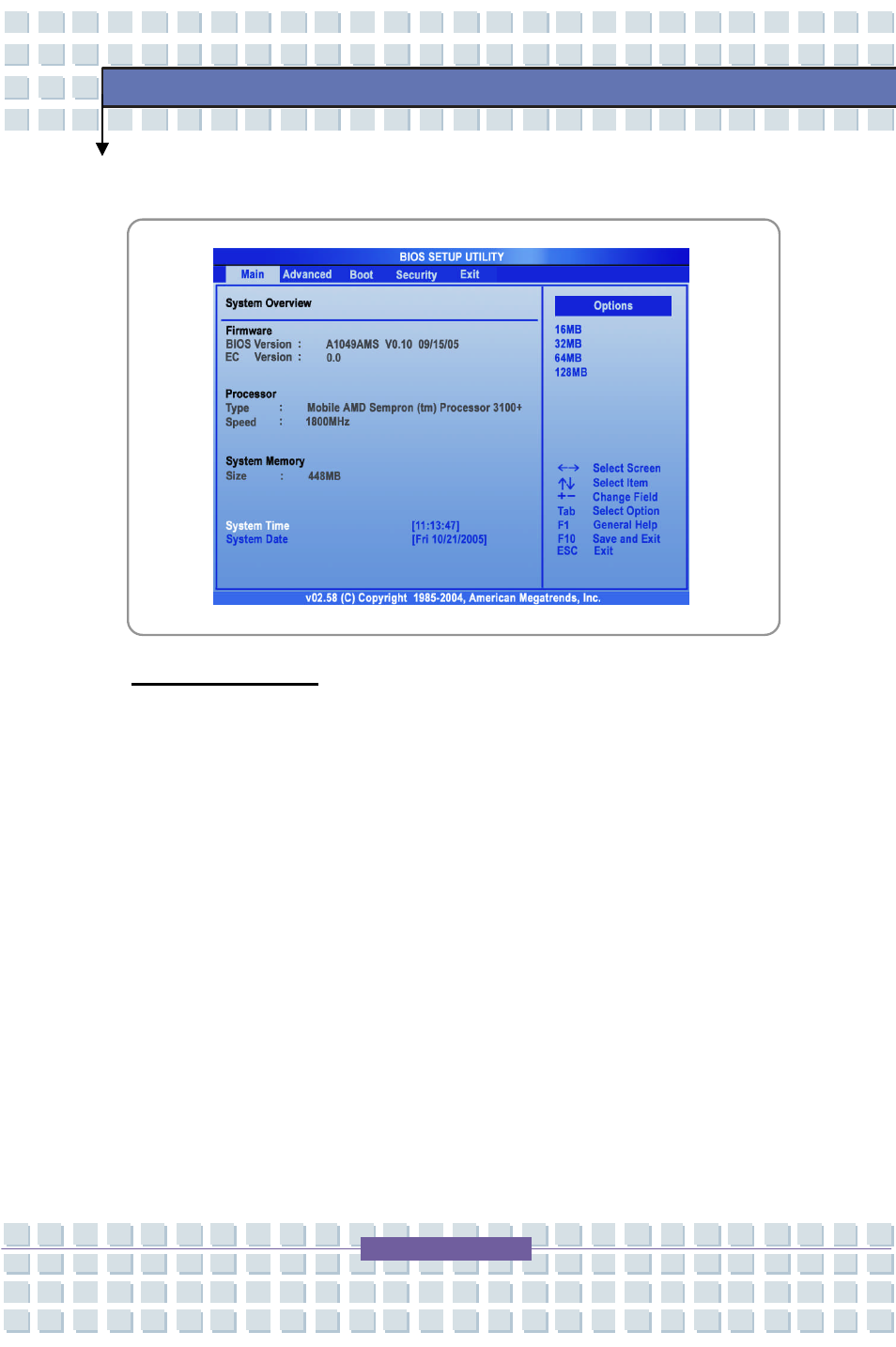 Main menu | AVERATEC 7100 User Manual | Page 74 / 81