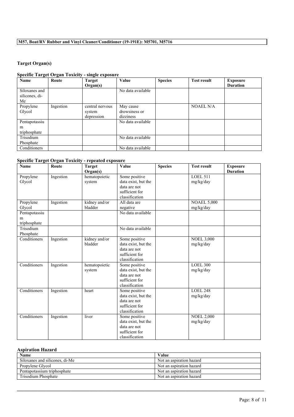 MEGUIAR'S M57 User Manual | Page 8 / 11