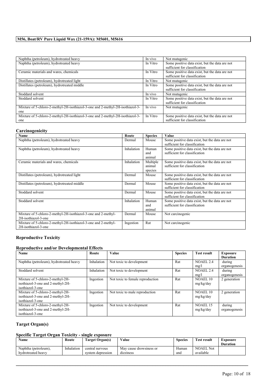 MEGUIAR'S M56 User Manual | Page 10 / 18