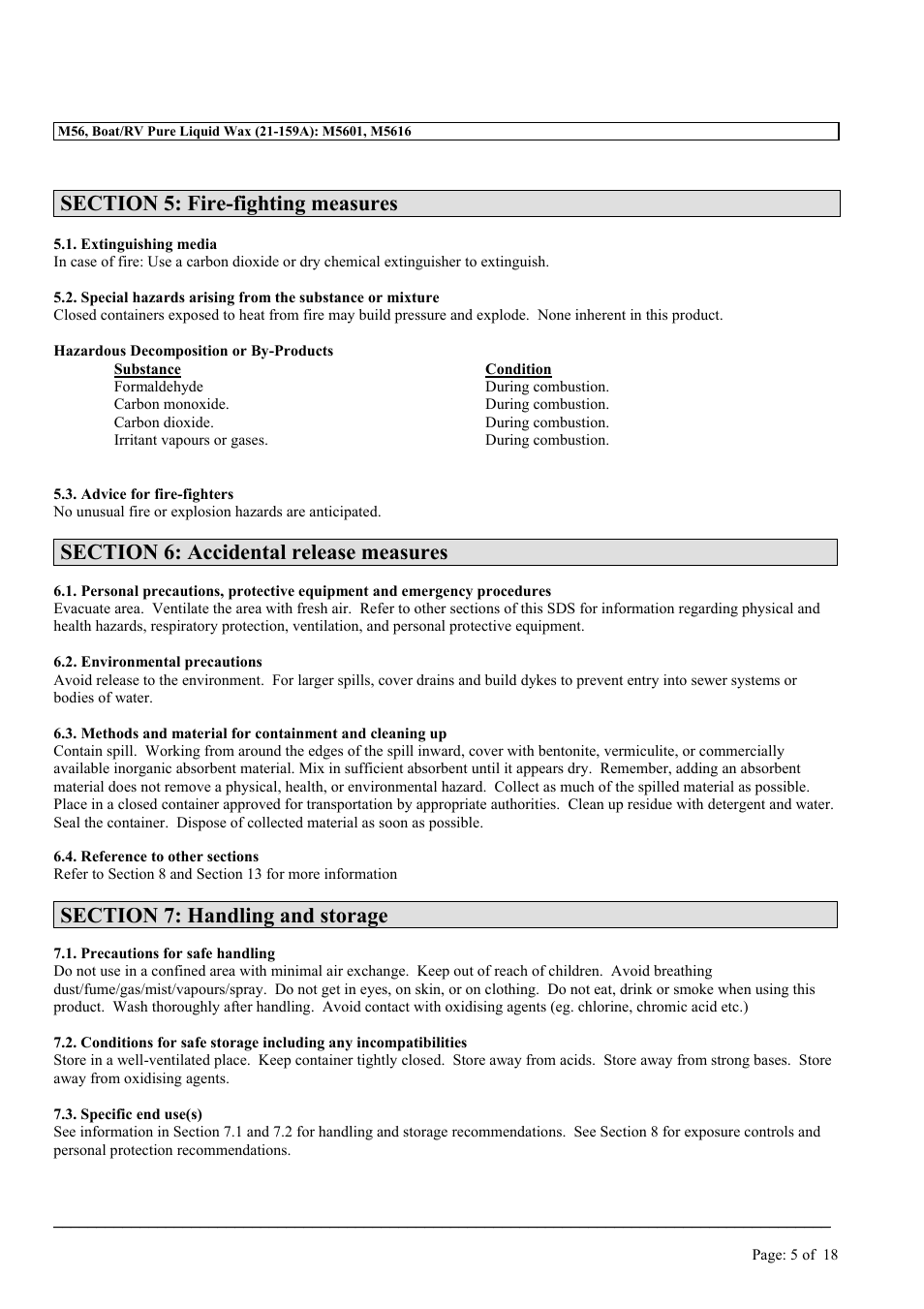 MEGUIAR'S M56 User Manual | Page 5 / 18