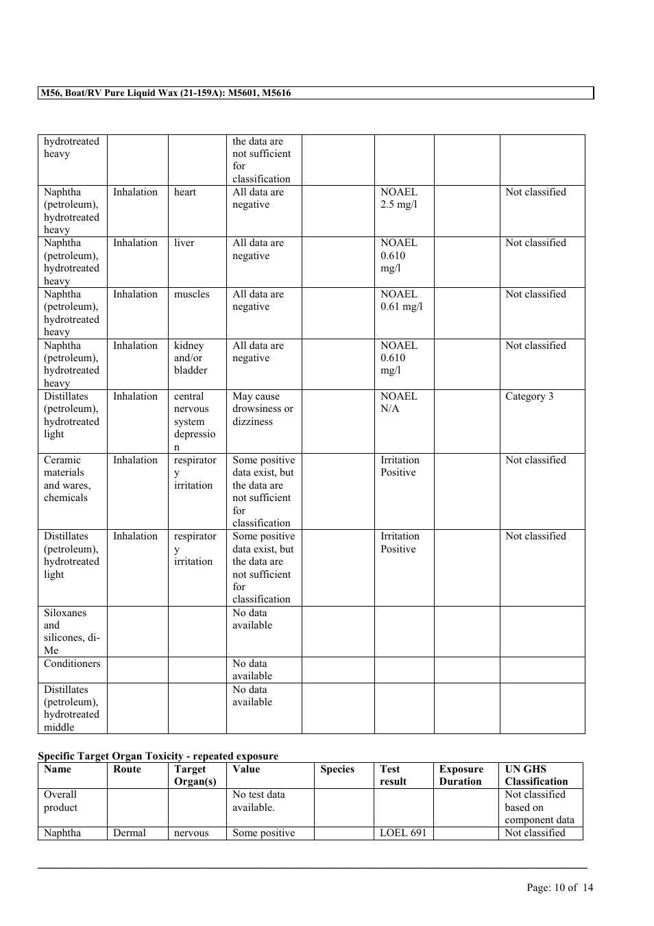 MEGUIAR'S M56 User Manual | Page 10 / 14