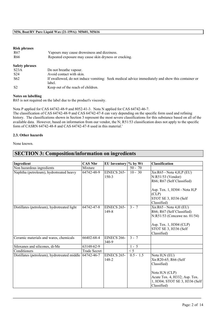MEGUIAR'S M56 User Manual | Page 2 / 14
