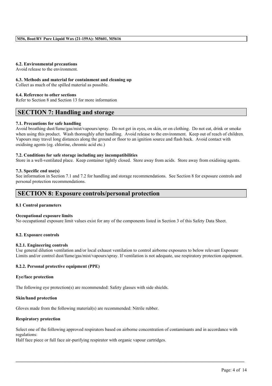 MEGUIAR'S M56 User Manual | Page 4 / 14