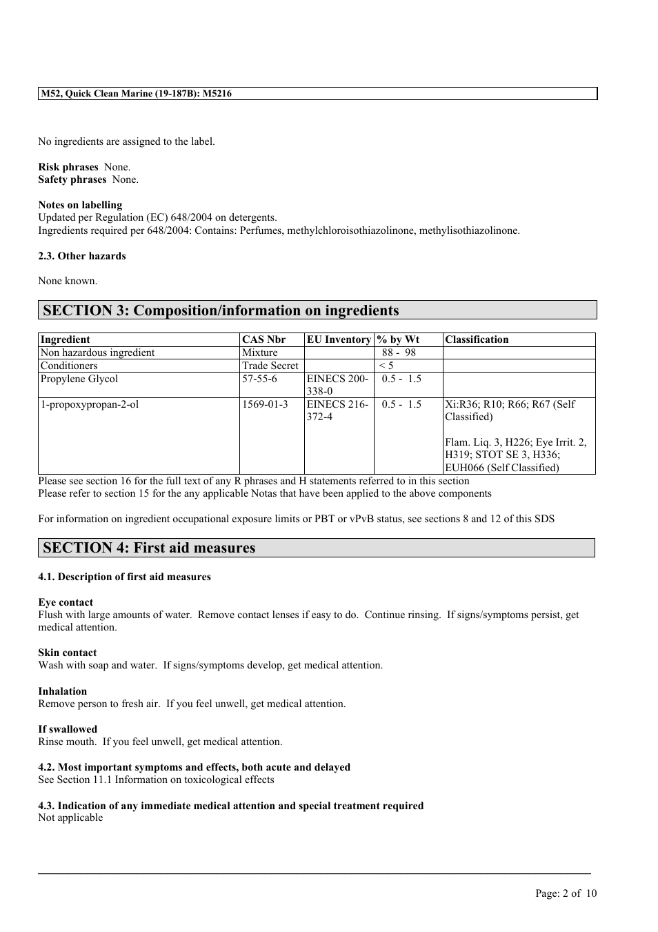 MEGUIAR'S M52 User Manual | Page 2 / 10