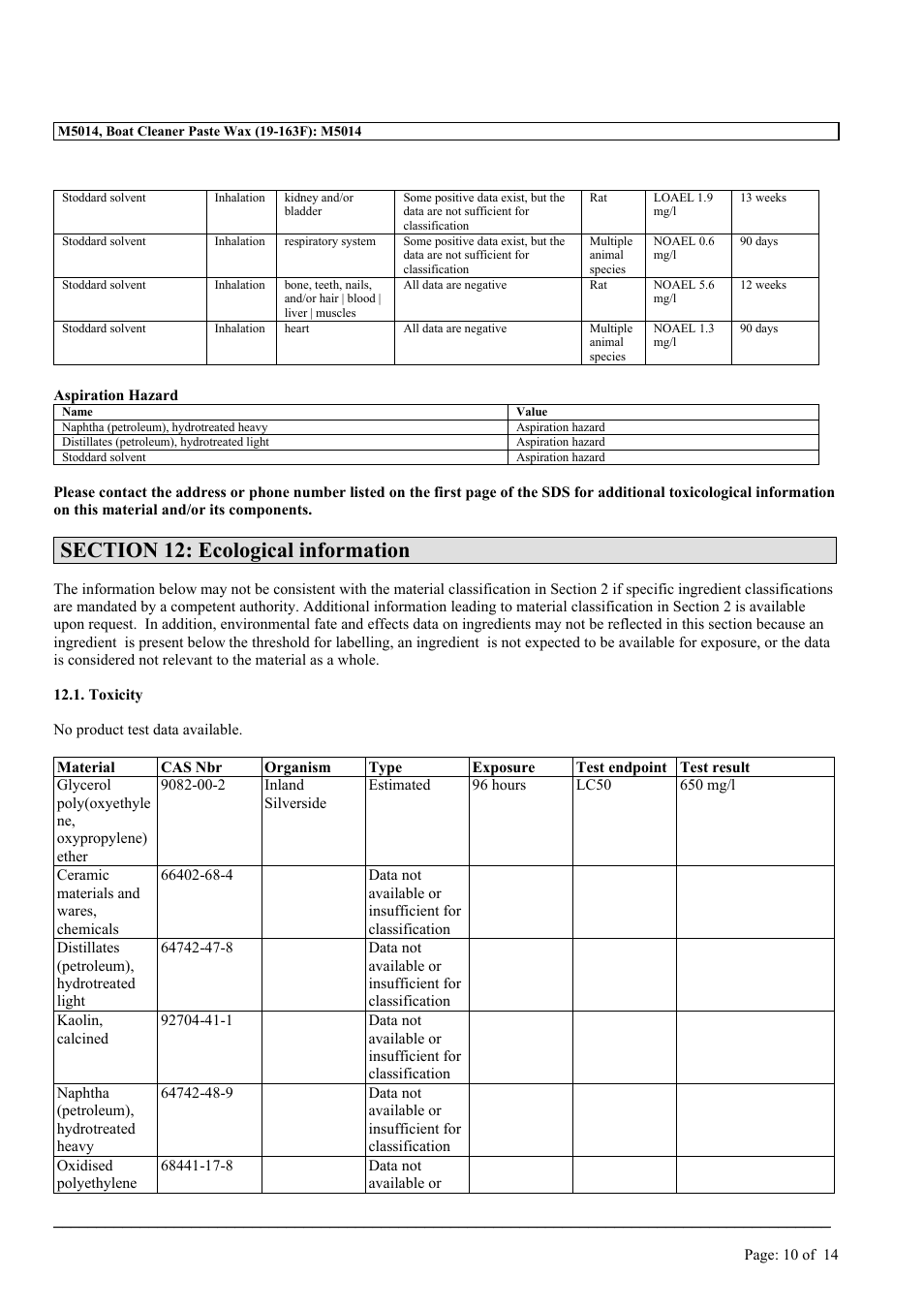 MEGUIAR'S M5014 User Manual | Page 10 / 14