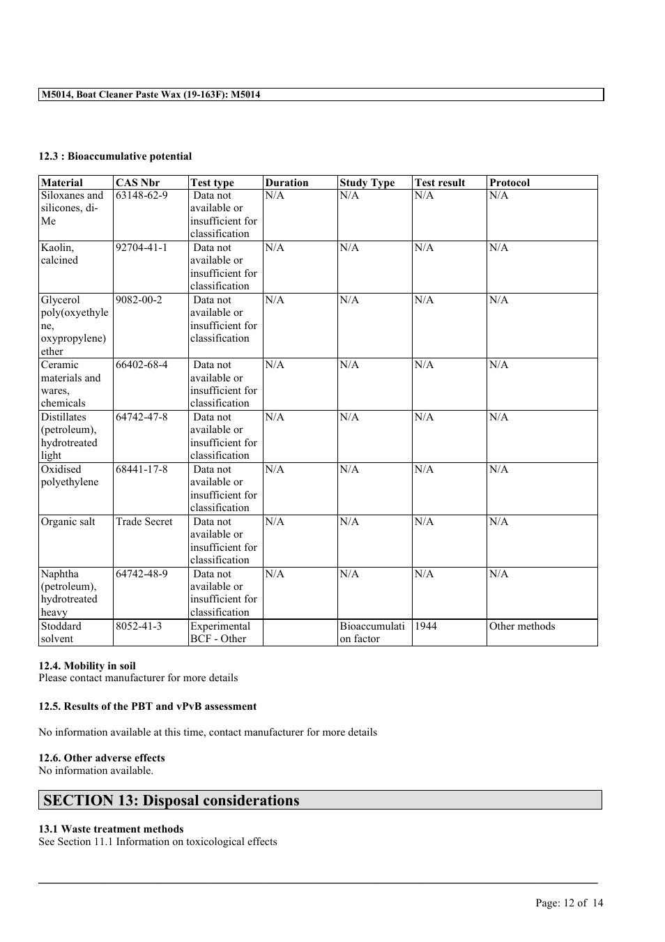 MEGUIAR'S M5014 User Manual | Page 12 / 14