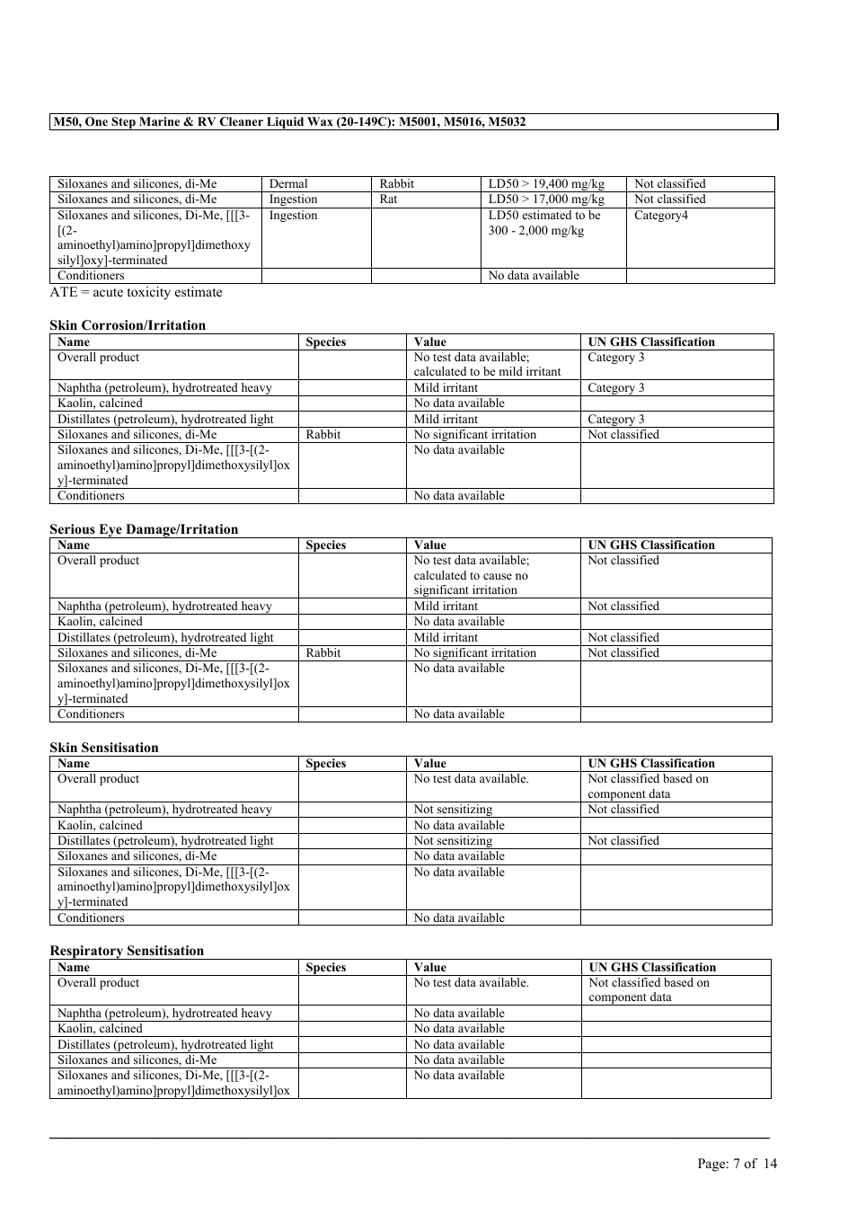 MEGUIAR'S M50 User Manual | Page 7 / 14