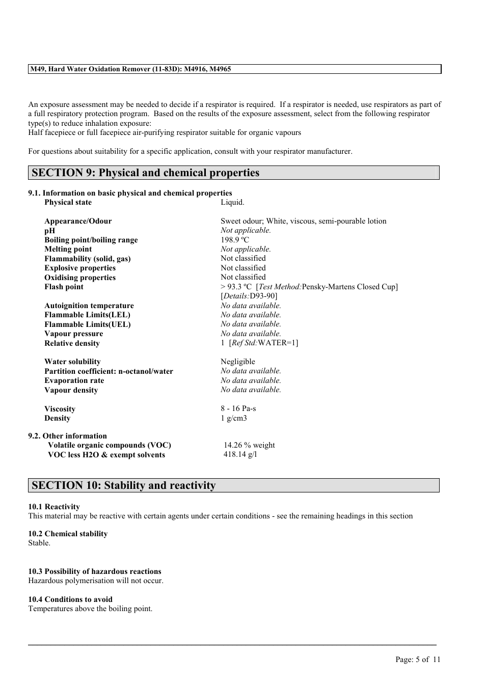 MEGUIAR'S M49 User Manual | Page 5 / 11