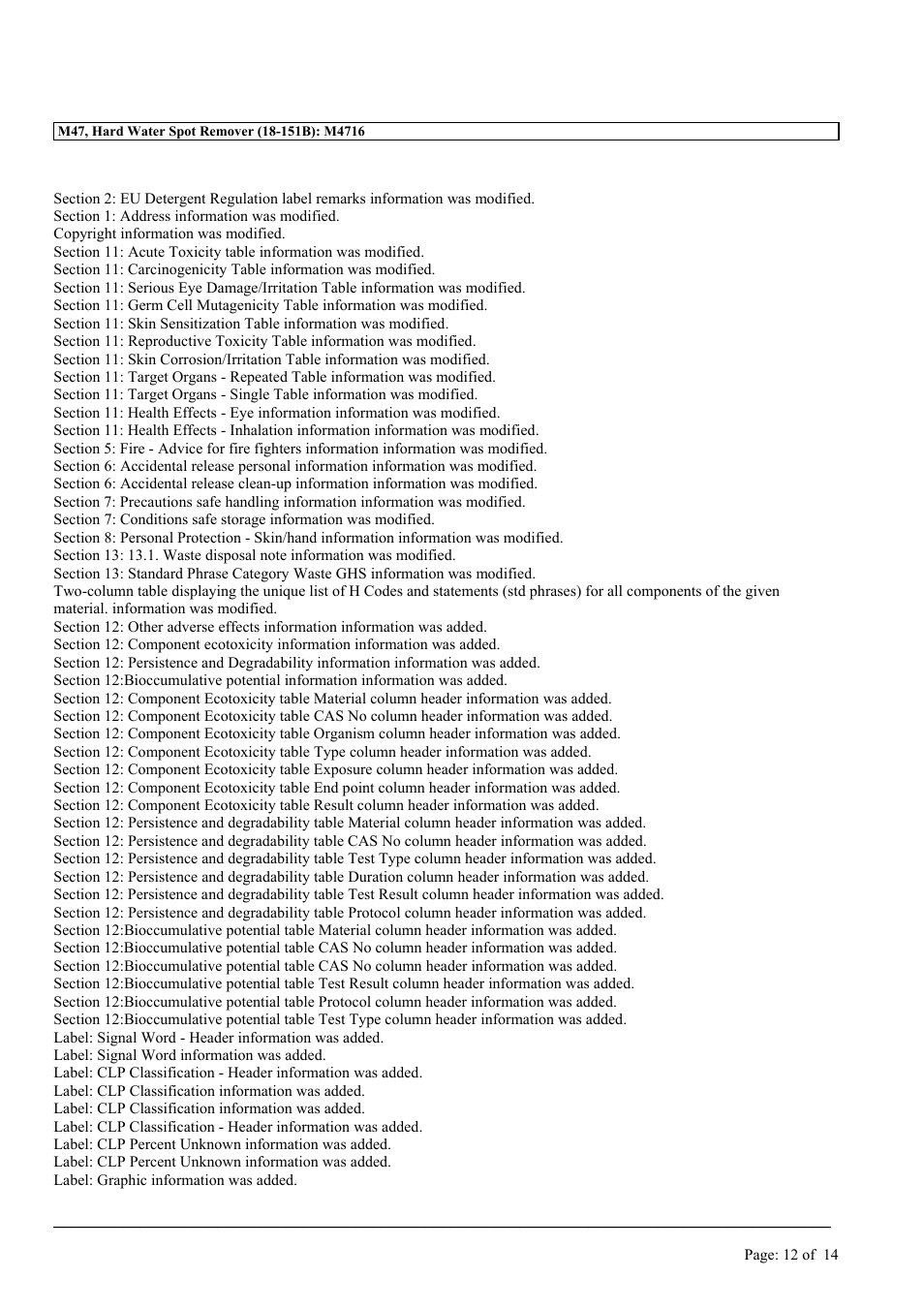 MEGUIAR'S M47 User Manual | Page 12 / 14
