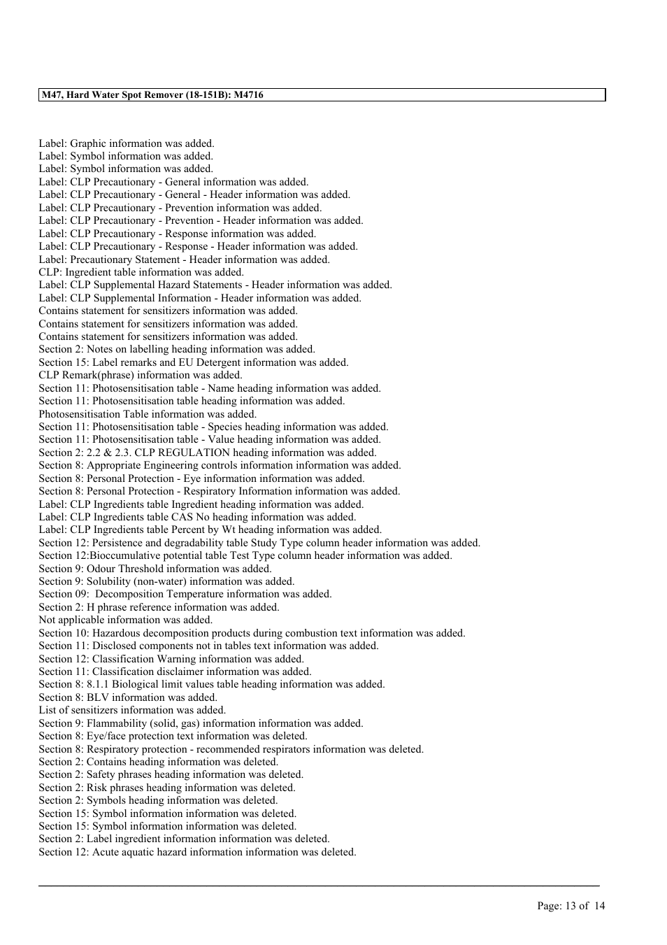 MEGUIAR'S M47 User Manual | Page 13 / 14