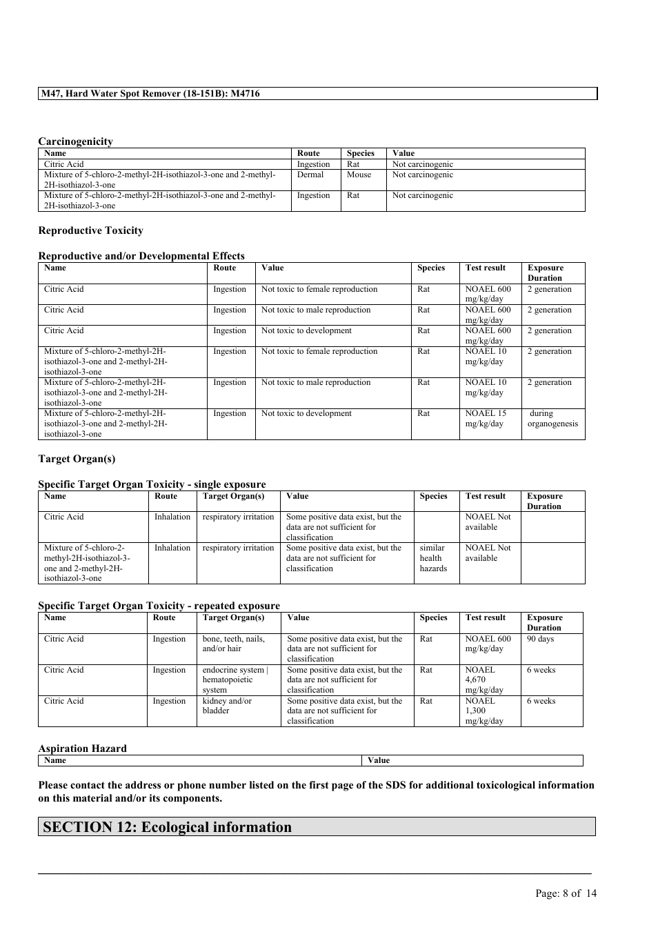 MEGUIAR'S M47 User Manual | Page 8 / 14