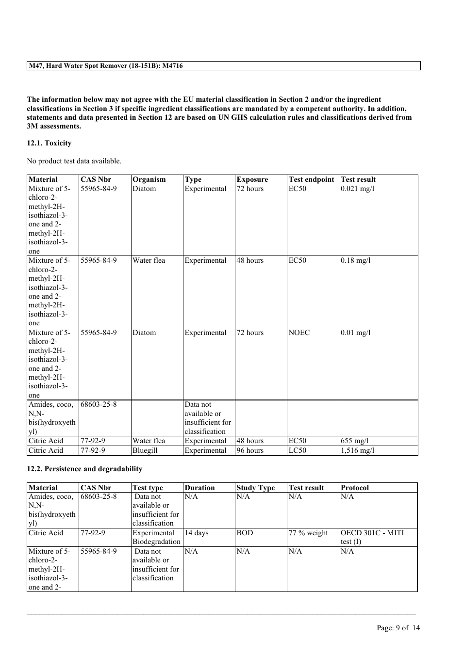 MEGUIAR'S M47 User Manual | Page 9 / 14