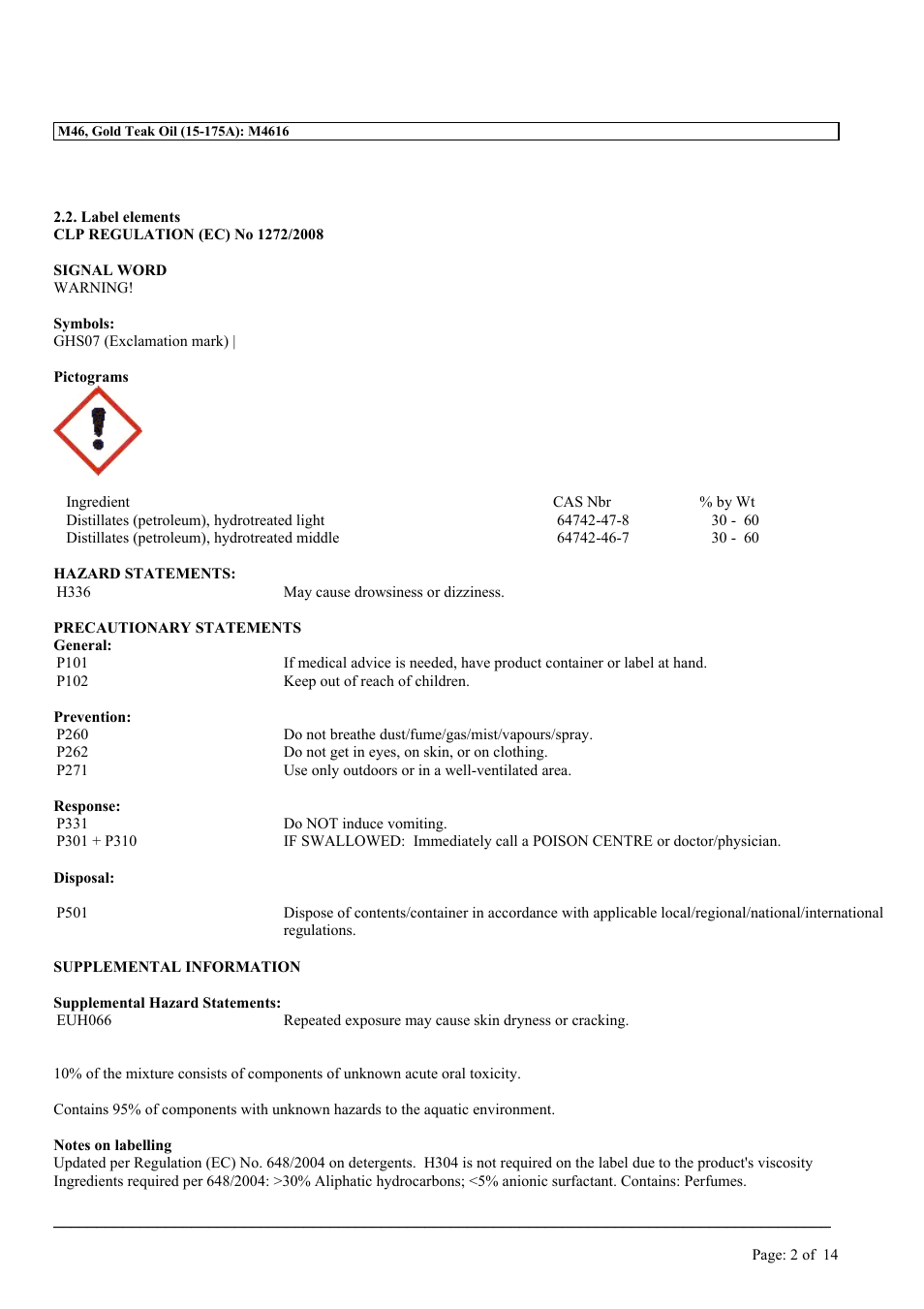 MEGUIAR'S M46 User Manual | Page 2 / 14