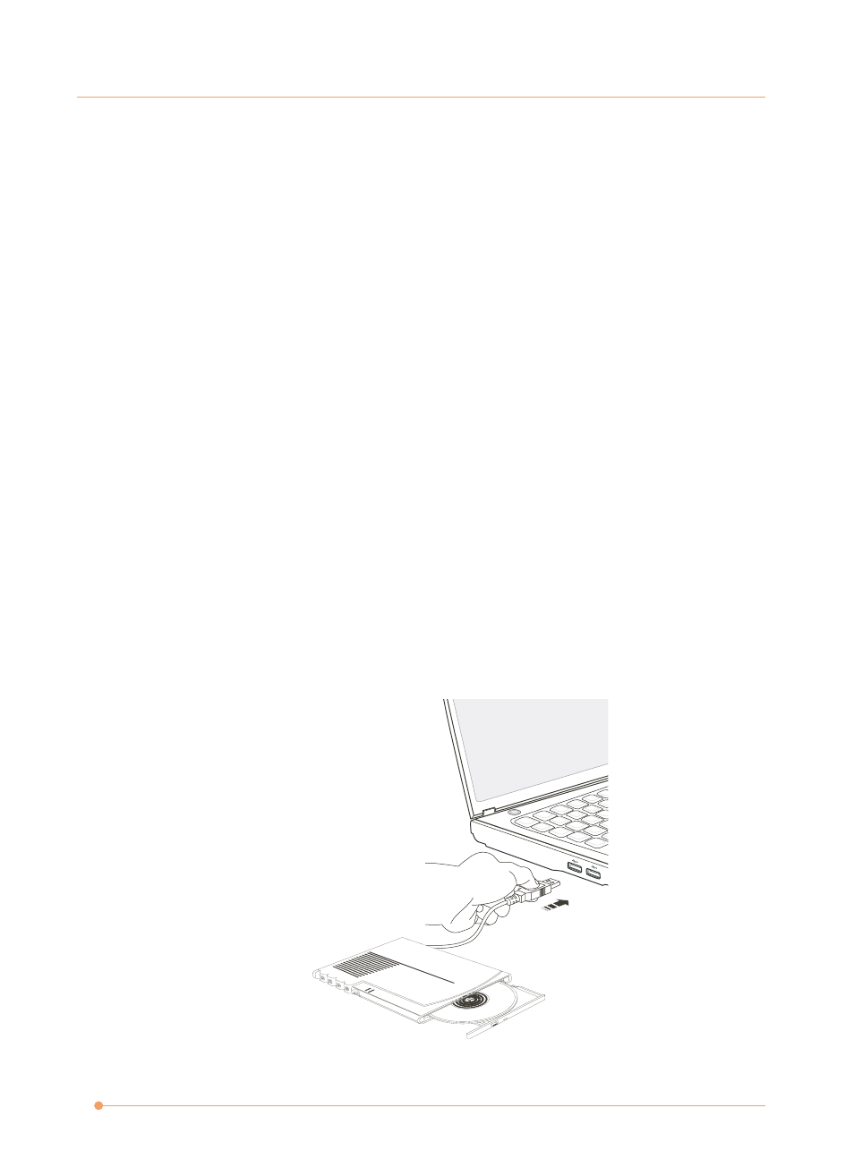 Connecting the external optical storage device | AVERATEC N1000 Series User Manual | Page 51 / 62