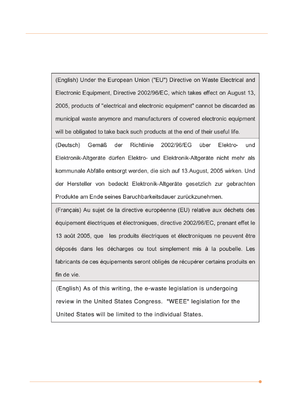 Weee statement | AVERATEC N1000 Series User Manual | Page 8 / 62