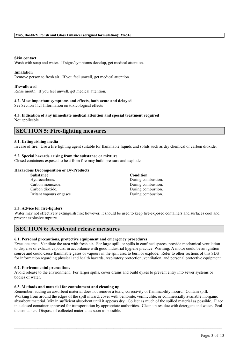 MEGUIAR'S M45 User Manual | Page 3 / 13