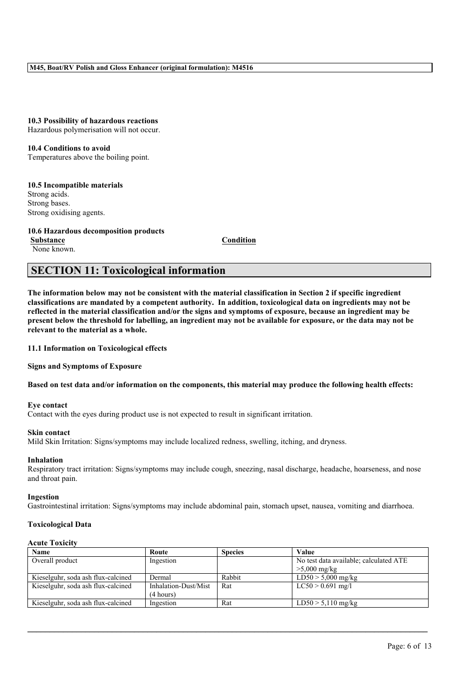 MEGUIAR'S M45 User Manual | Page 6 / 13