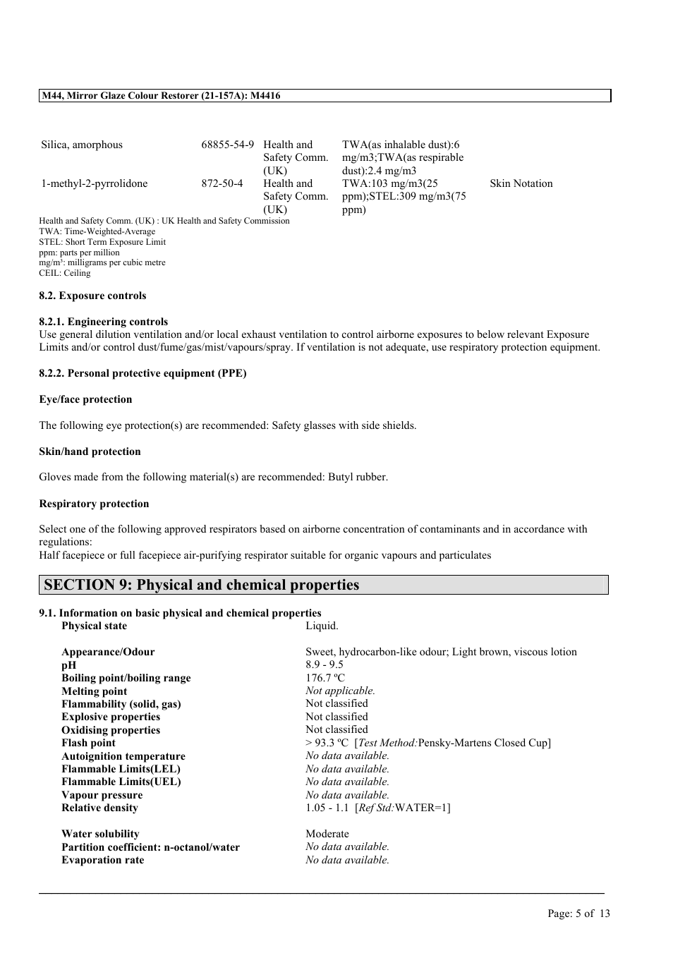 MEGUIAR'S M44 User Manual | Page 5 / 13