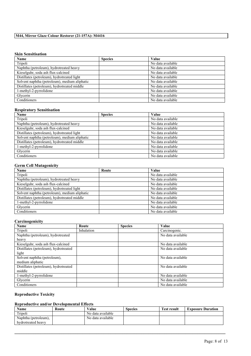 MEGUIAR'S M44 User Manual | Page 8 / 13