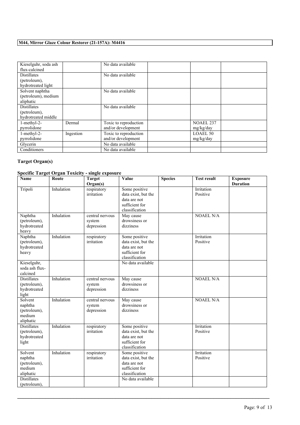 MEGUIAR'S M44 User Manual | Page 9 / 13