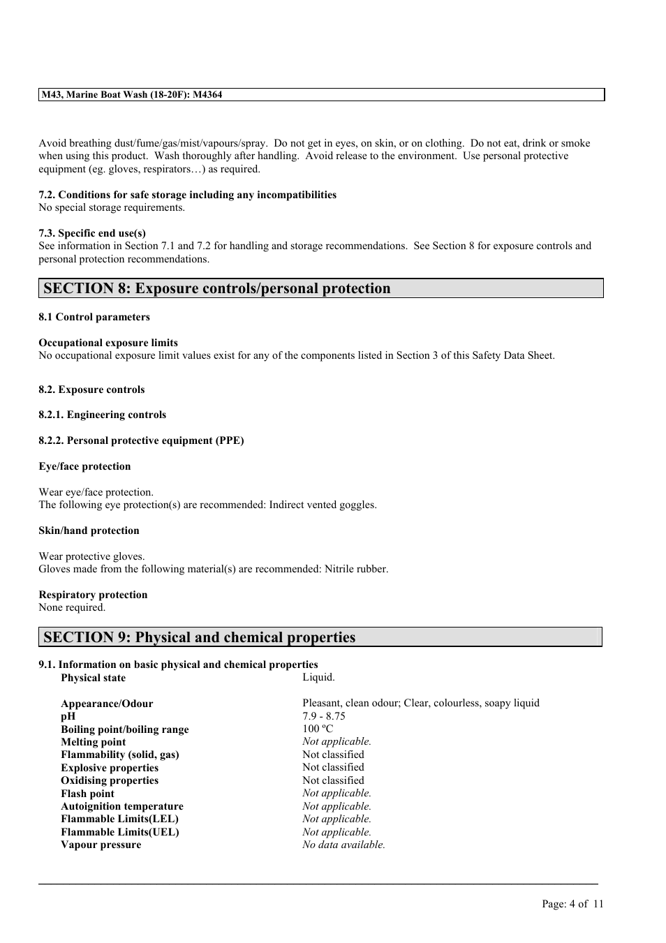 MEGUIAR'S M43 User Manual | Page 4 / 11