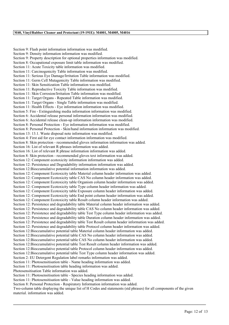 MEGUIAR'S M40 User Manual | Page 12 / 13