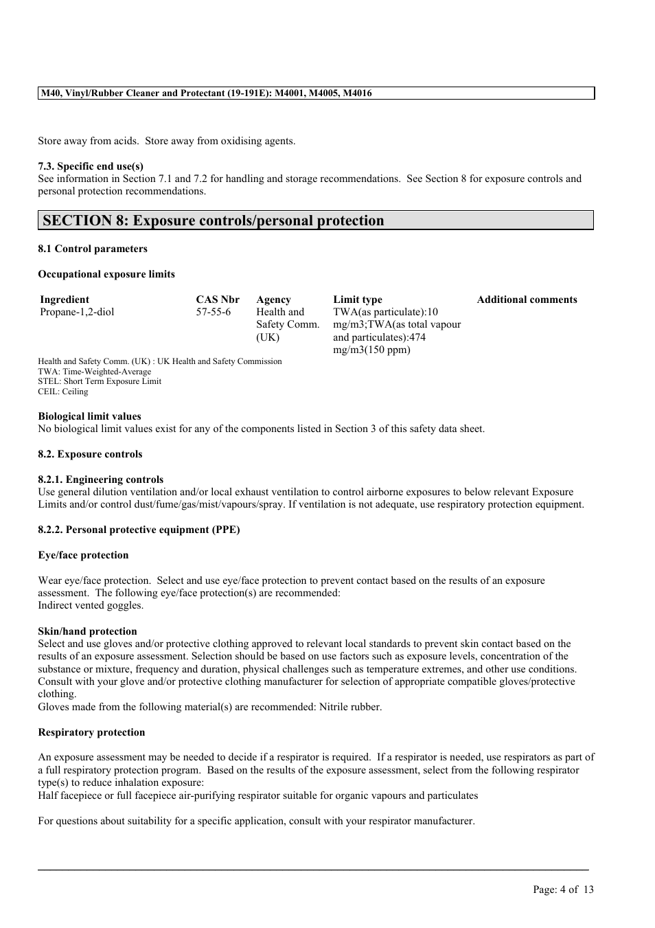 MEGUIAR'S M40 User Manual | Page 4 / 13