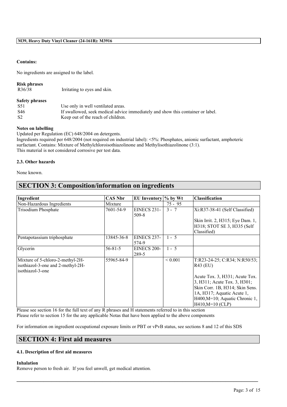 MEGUIAR'S M39 User Manual | Page 3 / 15