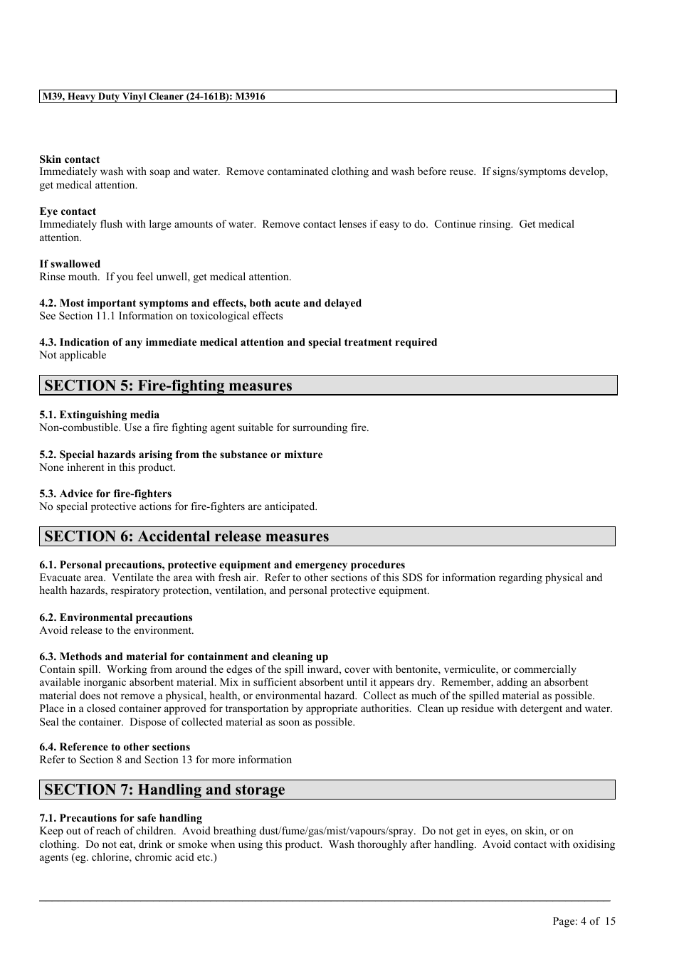 MEGUIAR'S M39 User Manual | Page 4 / 15