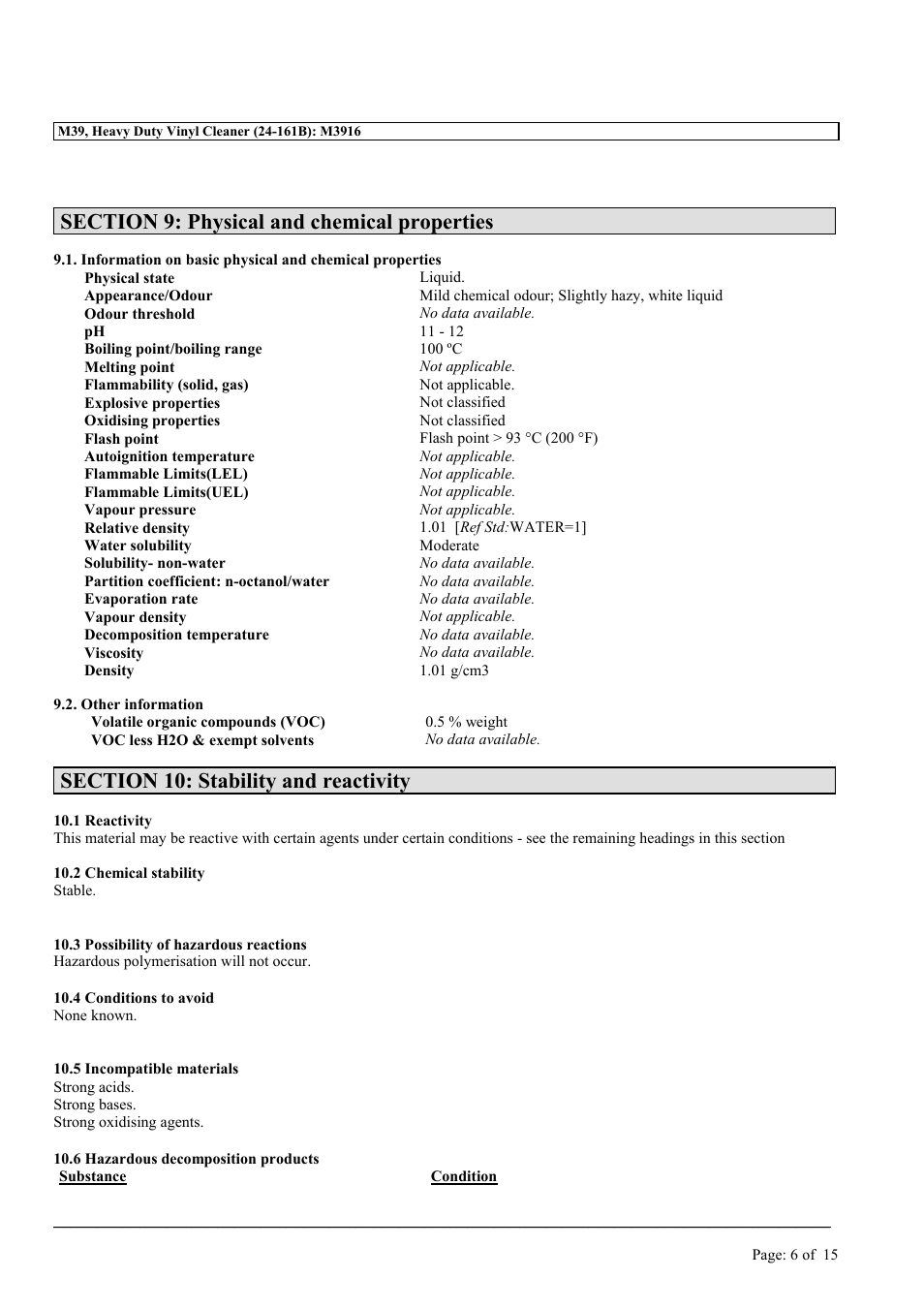 MEGUIAR'S M39 User Manual | Page 6 / 15