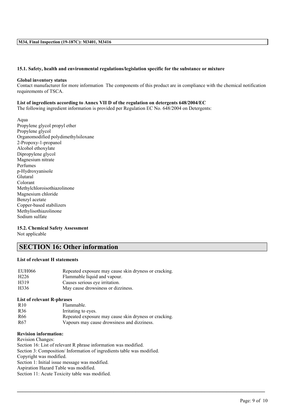 MEGUIAR'S M34 User Manual | Page 9 / 10